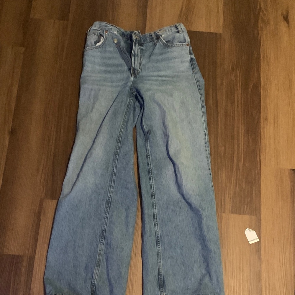 Zara Wide Leg  Blue Jeans